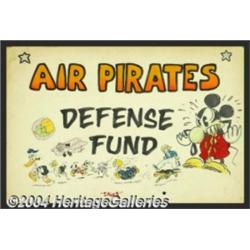 The Air Pirates - Original Art Illustration, "Air Pirates Defense Fund" (early-70s).