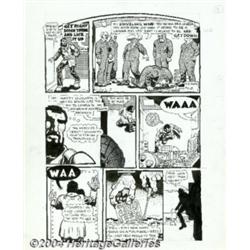 Spain Rodriguez - Original Art Panel Page for the Collected Trashman, Page 16 (Red Mountain Tribe