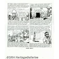 Spain Rodriguez - Original Art Panel Page for the Mother Jones website, "Bin Laden's World" (Moth