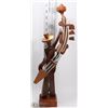 Image 1 : CARVED REDWOOD MUSICIAN WITH INSTRUMENT