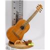 Image 1 : CARVED WOOD GUITAR AND MARACAS DISPLAY