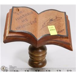 SOLID WOOD BOOK AND BOX DISPLAY
