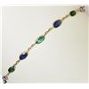 Image 1 : #2-14KT YELLOW GOLD EMERALD AND SAPPHIRE