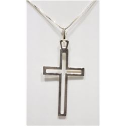 #32-STERLING SILVER CROSS PENDANT