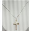 Image 2 : #32-STERLING SILVER CROSS PENDANT
