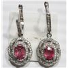 Image 2 : #33-STERLING SILVER RUBY AND CUBIC