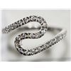 Image 1 : #40-STERLING SILVER CUBIC ZIRCONIA RING