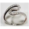 Image 2 : #40-STERLING SILVER CUBIC ZIRCONIA RING