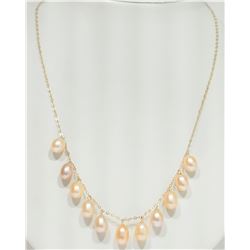 #41-10KT YELLOW GOLD FRESHWATER