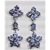 Image 1 : #43-10KT WHITE GOLD TANZANITE (1.54CT) EARRINGS