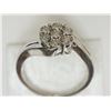 Image 2 : #48-STERLING SILVER 7 DIAMONDS RING