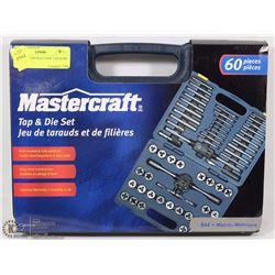 NEW MASTERCRAFT 60PC TAP & DIE SET IN CASE