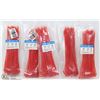 Image 1 : 500 RED NYLON CABLE TIES