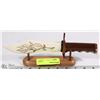 Image 1 : CARVED WOOD AND BONE DAGGER