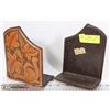 Image 1 : GENUINE LEATHER CAST IRON BOOKENDS