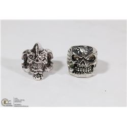 LOT OF 2 BIKER RINGS