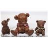 Image 1 : ESTATE RED MILL HAND MADE FIGURES: 2-BEARS, BUNNY