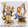 Image 1 : 2 COLLECTOR GOEBEL APPLE TREE BOY AND GIRL SET