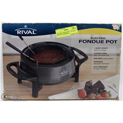 ELECTRIC FONDUE POT - 3 QUART CAPACITY (WORKING)