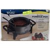Image 1 : ELECTRIC FONDUE POT - 3 QUART CAPACITY (WORKING)