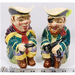 PAIR OF WADE ENGLAND MUG/PITCHERS INCL HIGWAYMAN &