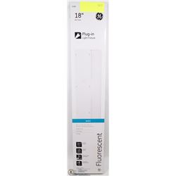 GE 18" PLUG IN FLUORESCENT LIGHT FIXTURE