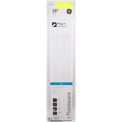 GE 18" PLUG IN FLUORESCENT LIGHT FIXTURE