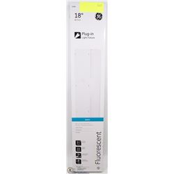 GE 18" PLUG IN FLUORESCENT LIGHT FIXTURE