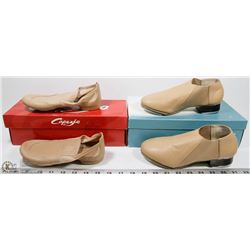 CAPEZIO DANCE SHOES SIZE 4.5M SOLD WITH SLIP ON