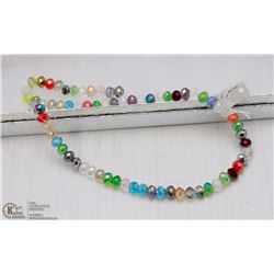 #12-SWAROVSKI CRYSTAL LOOSE BEAD NECKLACE 15"