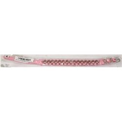 NEW SPIKED PINK DOG COLLAR SIZE MEDIUM