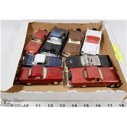 FLAT OF 8 DIECAST CLASSIC PULL BACK FORD