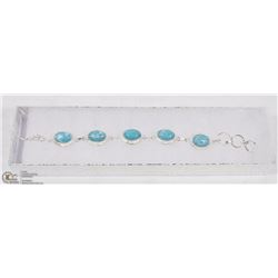 #35-CARRIBAN LARIMAR GEMSTONE NECKLACE