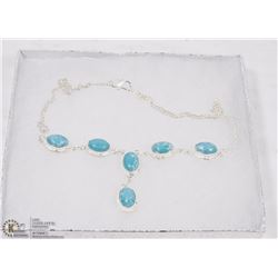 #34-CARRIBAN LARIMAR GEMSTONE BRACELET