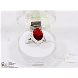 #23- RED GARNET GEMSTONES RING