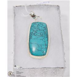 #4-SANTA ROSA TURQUOISE PENDANT SILVER