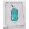 Image 1 : #4-SANTA ROSA TURQUOISE PENDANT SILVER