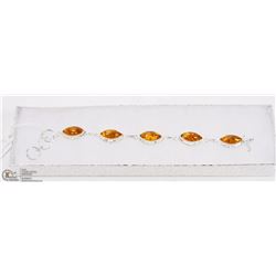 #27-BALTIC AMBER GEMSTONES BRACELET