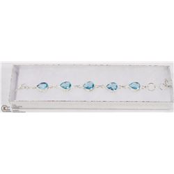 #36-BLUE TOPAZ GEMSTONE BRACELET