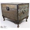 Image 3 : DECORATIVE WOODEN CHEST BOX WITH METAL STAND