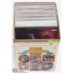 BOX OF 50 LP RECORDS, ALL IN PROTECTIVE PLASTIC