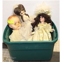 LOT OF 3 VINTAGE DOLLS