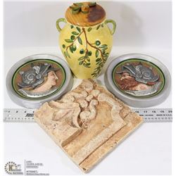 LOT OF HOUSEHOLD COLLECTIBLES INCL NEW LIDDED