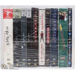 BUNDLE OF SEASON DVD'S INCL NIP/TUCK AND MORE