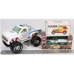 LOT OF 3 VINTAGE DIE CAST INCL ERTL & TONKA