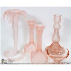 FLAT OF DECORATIVE CANDLE HOLDERS