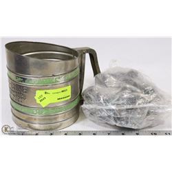 VINTAGE SIFTER SOLD WITH CABINET HARDWARE