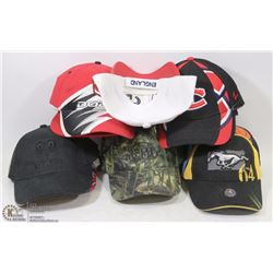 20 BASEBALL CAPS: DODGE RAM, HOCKEY NIGHT ETC.