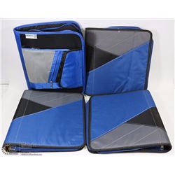 4 ZIP UP BINDERS