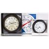 Image 1 : TWO WALL CLOCKS AND ONE THERMOMETER